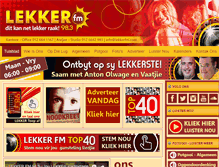 Tablet Screenshot of lekkerfm.com